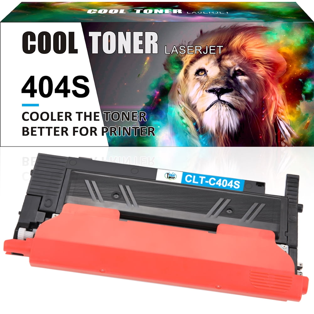 Cool Toner Compatible Toner Replacement for Samsung CLTCK404S for C480FW C430W SL-C430W SL-C480FW SL-C480FN Printer Ink（Cyan, 1-Pack)