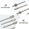 thumbnail image 4 of 10pcs 1/8 Inch HSS Titanium Router Bits for Foredom Rotary Tool (Silver), 4 of 8