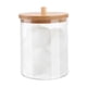 thumbnail image 3 of Hisopo de algodón Juego de cajas de almacenamiento de bolas de algodón | Organizador de plástico con tapa hermética | Tarro pequeño multiusos para baño, cocina, dormitorio | 3 tamaños | Sostiene, 3 of 8