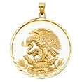 thumbnail image 1 of FB Jewels 14K Yellow Gold Eagle Pendant 30mm X 30mm, 1 of 1