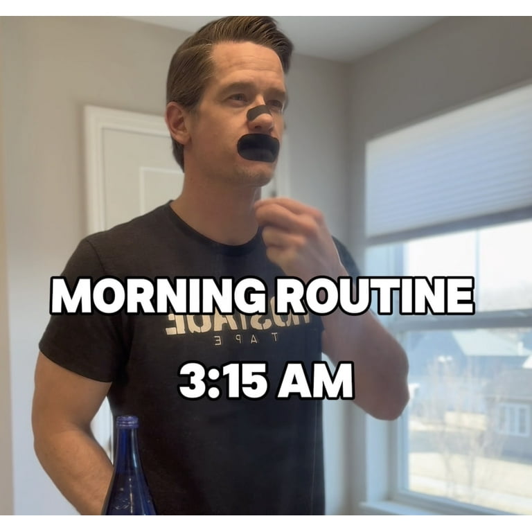 Hostage Tape For Better Sleep - Mouth Tape to Stop Snoring - CPAP - Mouth Breathing - 30 Count