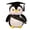 Black, variant on Graduation Penguin Plush Doll Stuffed Animal Gift for Friends Classmates Decor