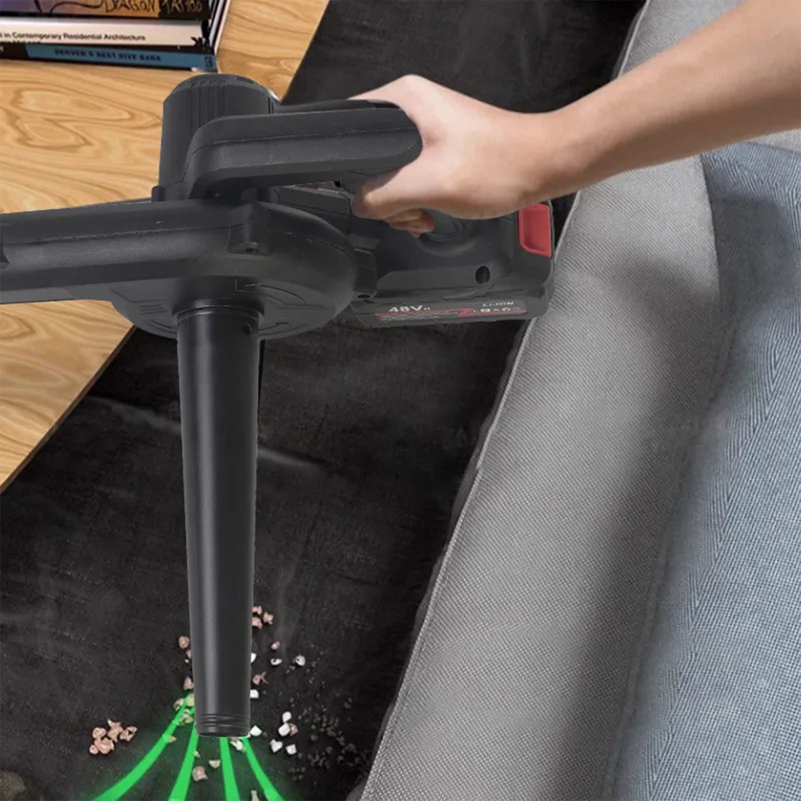 Hxlamzoo 48V Cordless Handheld Leaf Blower & Vacuum