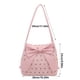 thumbnail image 3 of Bolso tote grande para mujer con detalle de lazo | Bolso de hombro elegante para ir al trabajo y para uso diario., 3 of 6