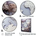 thumbnail image 3 of Designart "Lavender Whispers On The World Map" World Map Canvas Wall Art, 3 of 7