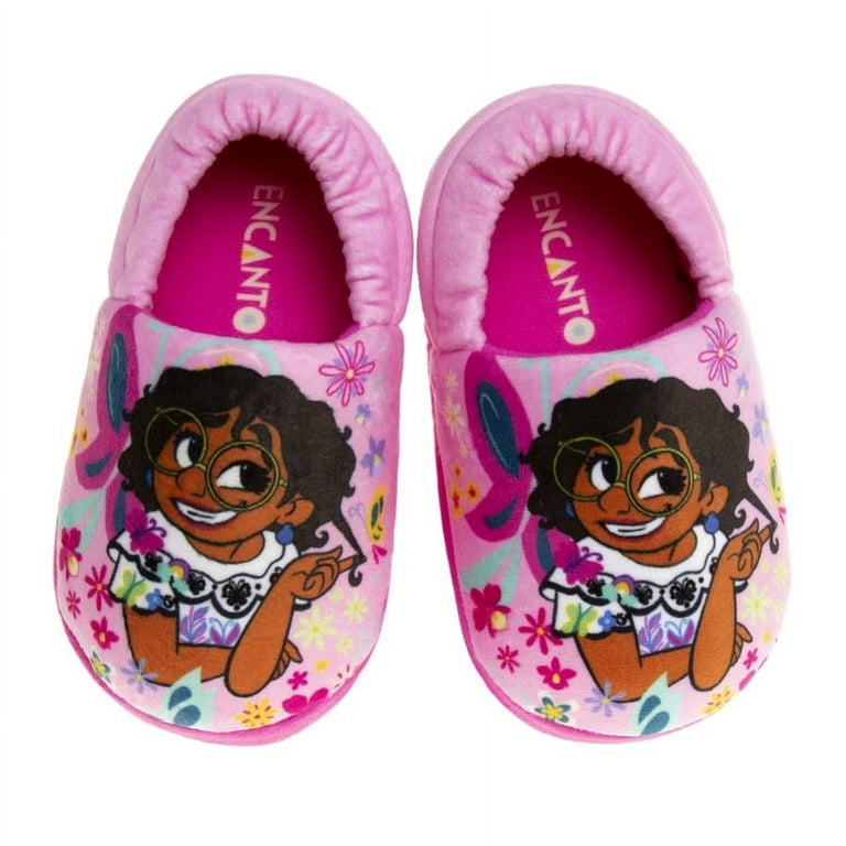 Disney Minnie Mouse Happy Helpers Girls Dual Sizes Slippers - Pink, 7-8