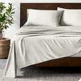 thumbnail image 2 of Bare Home Bamboo Sheet Set - Made from Rayon Fibers - Deep Pockets - 4 Piece - King, Cream, 2 of 7