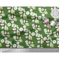 thumbnail image 2 of Soimoi Green Cotton Jersey Fabric Banana & Fresh Print Fabric by The Yard 58 Inch Wide, 2 of 3