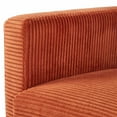 thumbnail image 3 of YYAo Sofa, Couch for Living Room, Orange Corduroy Couch, Modern Sofa with Two Pillows for Living Room, Lounge, 3 of 12