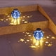 thumbnail image 5 of Luces solares para exteriores, linterna de mesa solar para exteriores, luz de llama parpadeante, maceta redonda con lámpara de mesa LED amarilla cálida para jardín, decorativa para jardín, patio, luz, 5 of 6