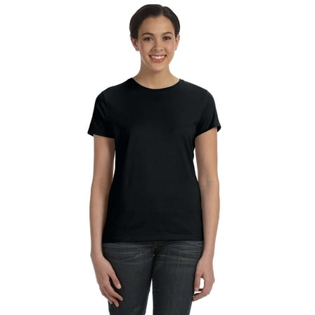 Hanes Sl04 Ladies' 4.5 Oz. 100 Ringspun Cotton Nano-T T-Shirt