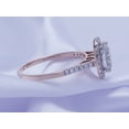 thumbnail image 4 of 1 1/4 Carat Oval & Round Shape IGI Certified Lab Grown Diamond Halo Engagement Wedding Ring For Women In 14K Solid Rose Gold Jewelry (1.25 Cttw)-5, 4 of 7