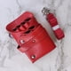thumbnail image 4 of Bolsa de tijera, funda de tijera de peluquería de salón de cuero real, bolsa de herramientas de estilista, 4 of 5