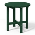 thumbnail image 2 of WestinTrends Outdoor Side Table, All Weather Poly Lumber Adirondack Small Patio Table Round End Table for Pool Balcony Deck Porch Lawn Backyard, Dark Green, 2 of 12