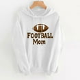 thumbnail image 2 of XPMWRP Women's Football Printed Hoodies Sweatshirt Casual Long Sleeve Pullover Tops Loose Winter Warm Comfortable Sweatshirt White XL, 2 of 3