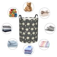 thumbnail image 6 of Daiia Daisies Flowers Round Laundry Basket with Handles Thickened Waterproof Circular hamper,Dirty Clothes Storage Basket for Bedroom,Bathroom,College Dorm-Small, 6 of 8