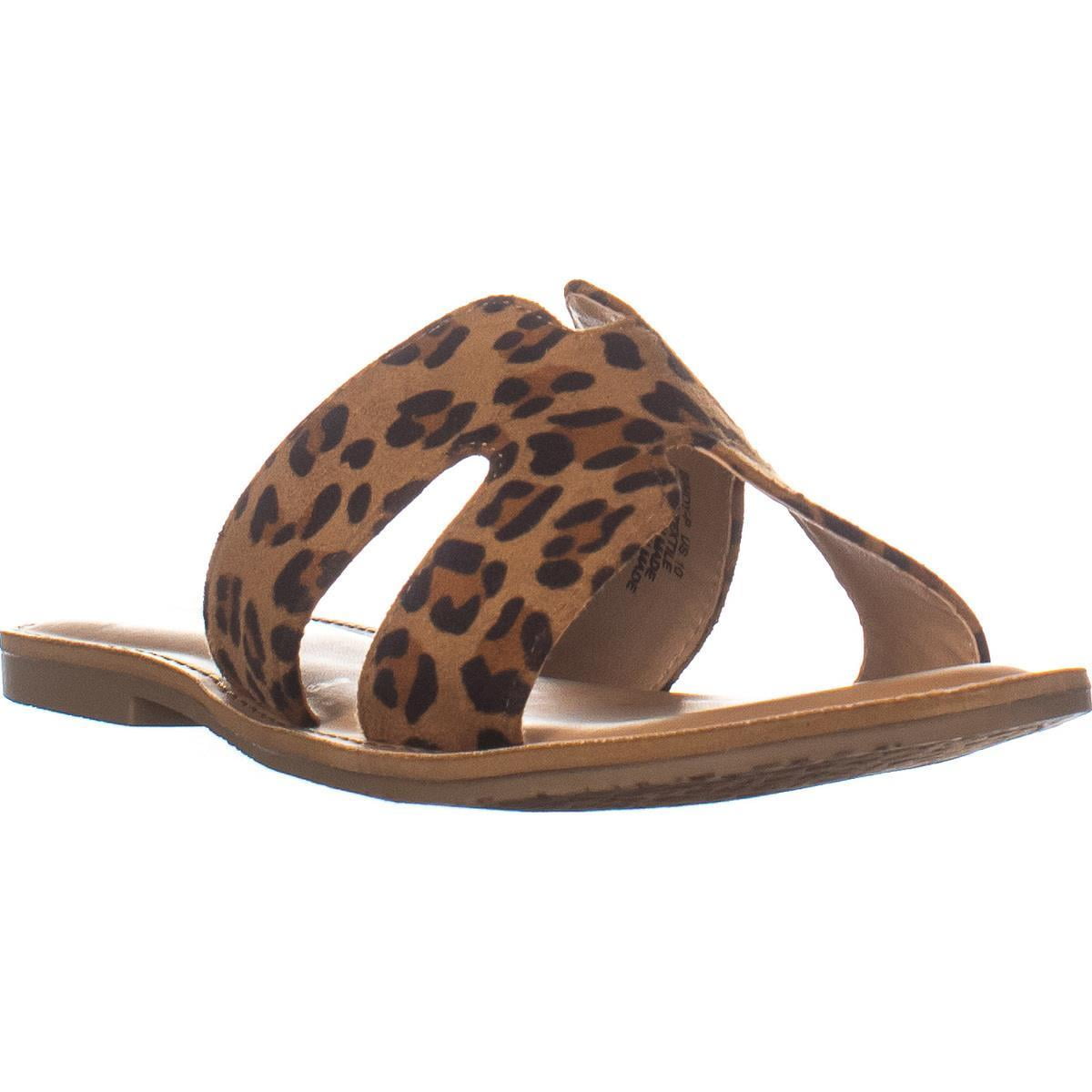 Womens Rock & Candy Bindy Flat Slide Sandals, Tan, 7 US - Walmart.com