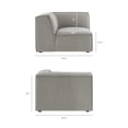 thumbnail image 6 of Restore 4-Piece Performance Fabric Upholstered Modular L-Shaped Sofa, 6 of 10