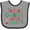 Heather and Black, variant on Inktastic Nana and Papa Love Me Girls Baby Bib