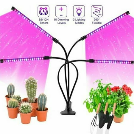 4 Head Led Grow Light Uv Growing Lamp Full Spectrum Indoor Plants Hydroponics Walmart Canada