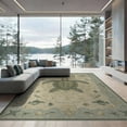 thumbnail image 2 of ODIKA 6'x9' Washable Area Rug Non-Slip, Easy Care, Door Ocean Turtle Nautical Vintage Marine Border Round Jellyfish for Family Room, Living Room, Master Bedroom, 2 of 7