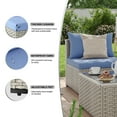 thumbnail image 4 of Amopatio 5 Pieces Patio Conversation Set, Outdoor Sectional PE Rattan Wicker Furniture Seat,Haze Blue, 4 of 8