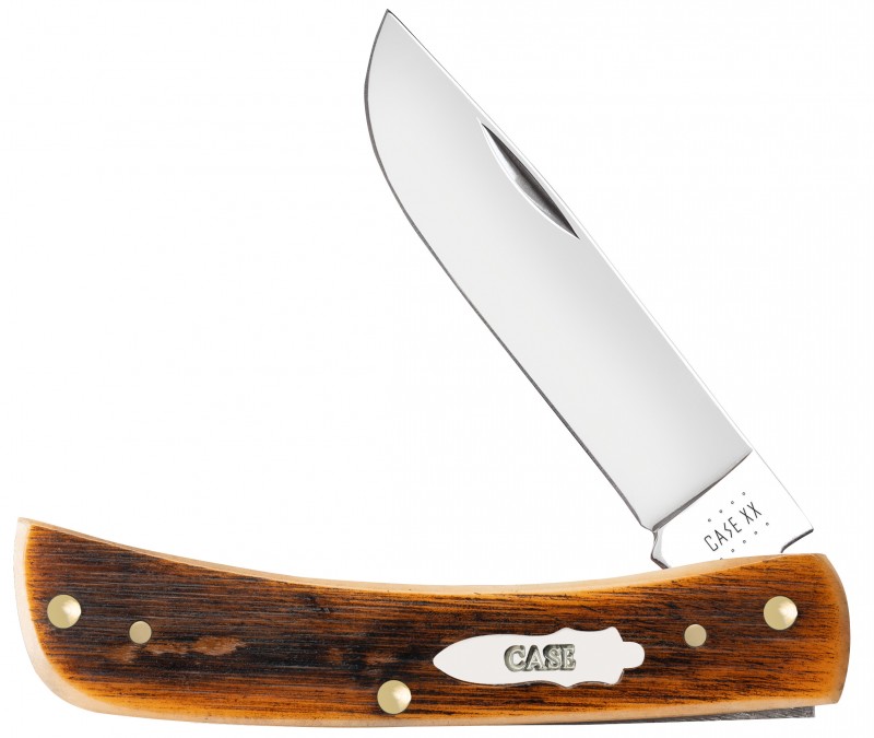 Case xx Sodbuster Jr Knife Sawcut Jigged Amber Bone Stainless 17897
