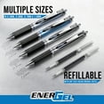 thumbnail image 3 of Pentel EnerGel Deluxe RTX Gel Ink Pens, 0.7 Millimeter Metal Tip, Black Ink, 3 Packs (BL77BP3A), 3 of 9