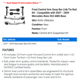 thumbnail image 2 of Front Control Arm Sway Bar Link Tie Rod Kit - Compatible with 2007 - 2009 Mercedes-Benz E63 AMG Base 2008, 2 of 2