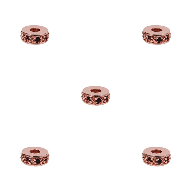 maskred Beads for Bracelets Making Large Hole Spacer Small Zirconia Cubic Bracelet Exquisite Rhinestones for Crafts for DIY Type 7 5Set