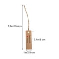 thumbnail image 3 of Kraft Paper Tags Handmade with Love Garment Tags Wedding Party Decoration Heart Gift Paper Tags Packing Label Cards(50pcs Kraft Card,10 Meters Rope), 3 of 5