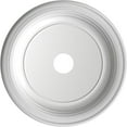 thumbnail image 5 of Ekena Millwork 22"OD x 3 1/2"ID x 1 1/2"P Traditional Thermoformed PVC Ceiling Medallion (Fits Canopies up to 13 1/2"), Universal Aged Metallic Weathered Steel, 5 of 10