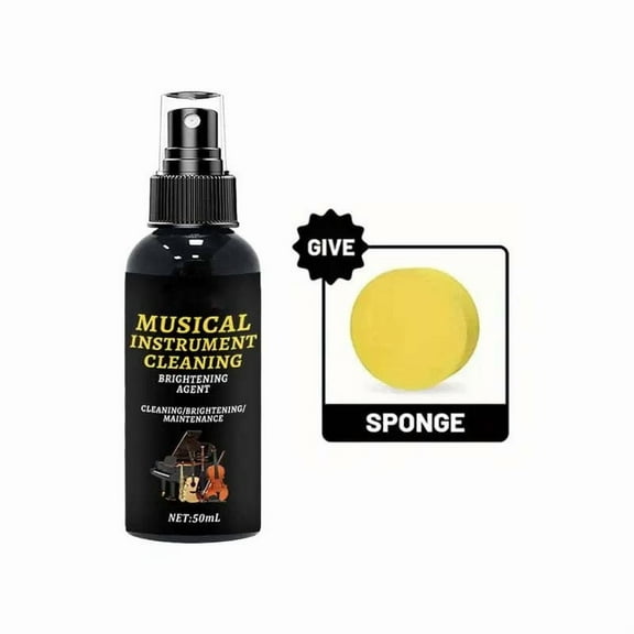 Piano Polishing Cleaner Spray - 100ml Instrument Care for Home, Stage, and Music Classes - Ideal for Piano, Flute, Trumpet, and Trombone Maintenance