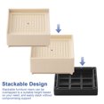 thumbnail image 5 of Heightening Feet Urniture Accessories Furniture Risers Foot Pads Stackable Four Packs Black Creative Bed Lifters, 5 of 17