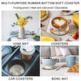 thumbnail image 5 of Sage Green Easter Coasters Set of 6, Absorbent Coasters for Drinks, Bunny Spring Floral Checkered Coaster for Desk Coffee Table Protection, Home Decor House Warming Gifts 4", 5 of 8