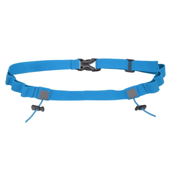 Uxcell Race Number Belt, Elastic Comfortable Running Belts with 6 Energy Gel Loops for Triathlon Sky Blue