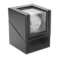 thumbnail image 2 of Automatic Rotating Watch Display Box, Quiet Electric Motor Single PU Watch Winder Holder, Classic Watch Winder Table Storage Case, 2 of 4