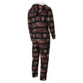 thumbnail image 3 of Men's Concepts Sport Black Cincinnati Bengals Shuffle All-Over-Print Microfleece Full-Zip Union Suit, 3 of 3