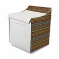 thumbnail image 2 of African Washer Cover, Colorful Diamond Motifs with Angled Lines Lively Palette Geometric Borders, Easy to Use Bathroom Accent Fabric, 29" x 28" x 40", Multicolor, by Ambesonne, 2 of 3