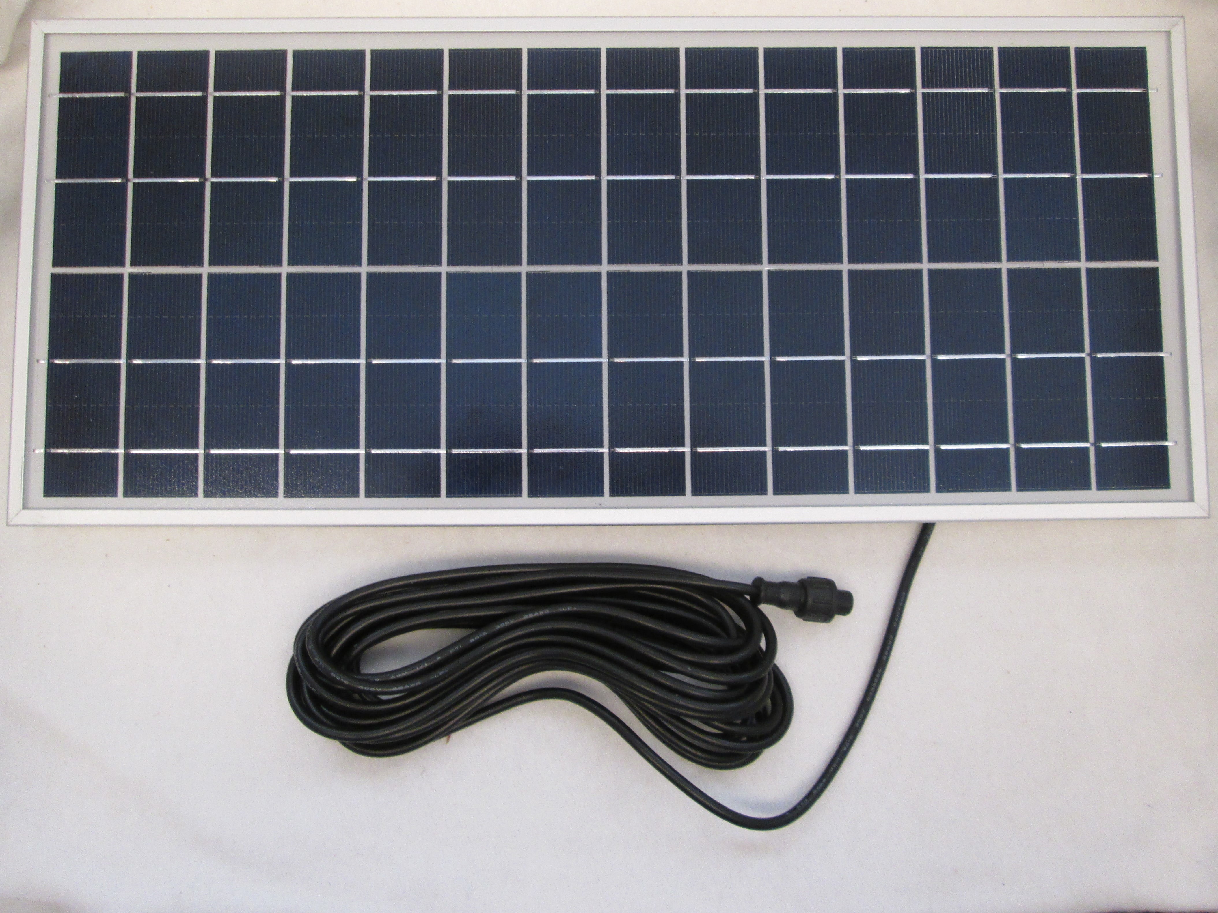 4000 Lumen Led Solar Flood Light - Separate Solar Panel w/ 12' Cord, No Motion, Bright all Night!