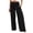 A1 Black, variant on Women’s Cotton Linen Blend Long Pants Relaxed Fit Travel Pants Elastic Waist Pants Casual Resort Wear Comfort Pants Loungewear Vacation Beach Pants Lightweight Summer Coffee M