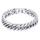 thumbnail image 1 of PROSTEEL Pulseras de cadenas cubanas de plata para hombre de 12 mm, pulsera gruesa de acero inoxidable con eslabones de Franco para niños, pulsera de mano de moda, regalo de Navidad, 19cm/7.5, 1 of 7