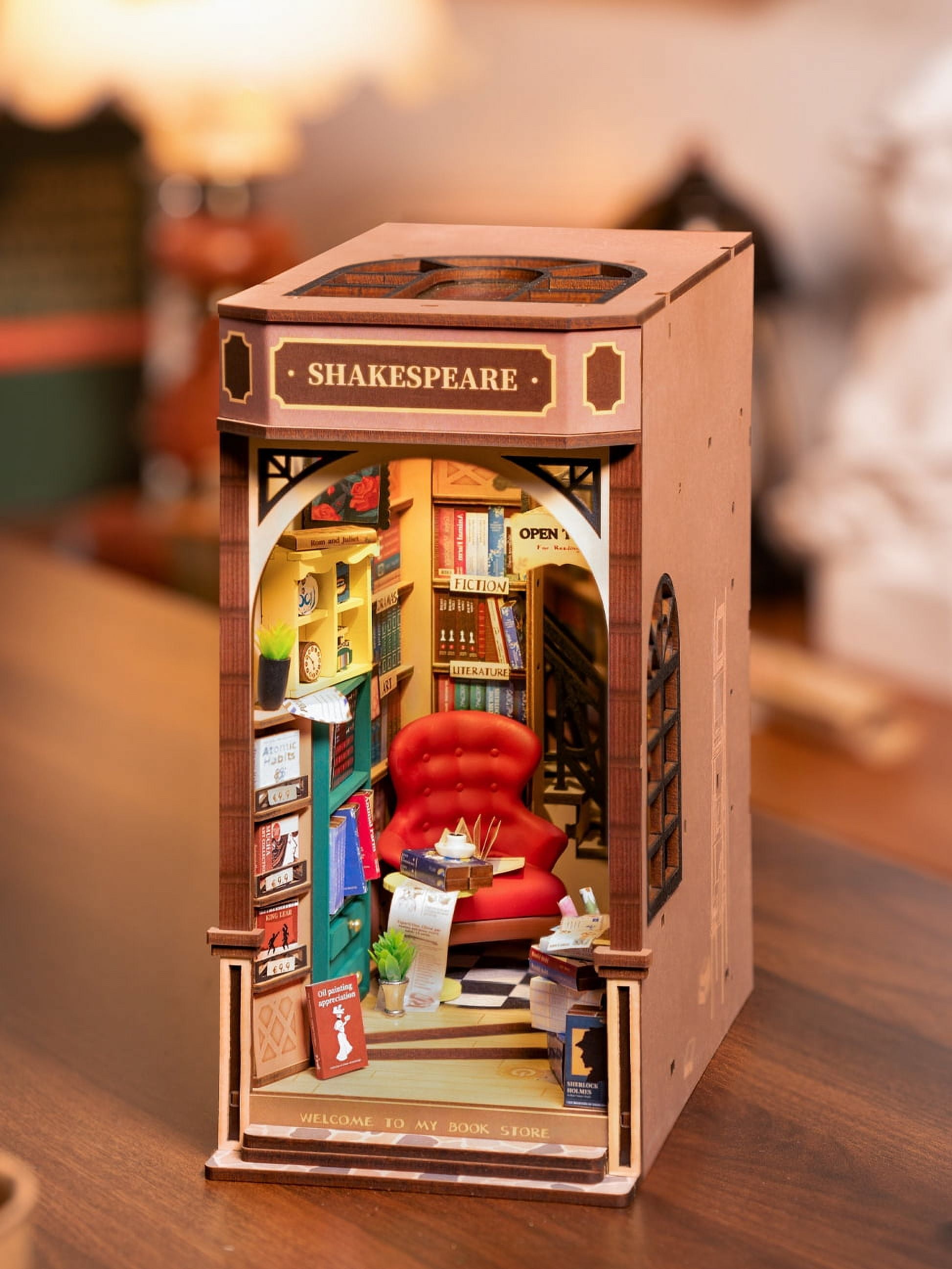 ROBOTIME DIY Book Nook Kit & Miniature House Kit Unique Gift