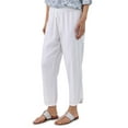 Chaps Women’s Pull On Linen Crop Pants