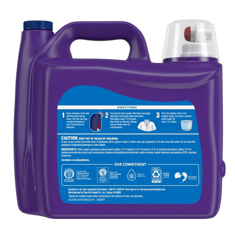 Xtra Tropical Passion Liquid Laundry Detergent, 172 Loads, 206.4