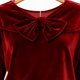 thumbnail image 5 of RKSTN Valentine's Day Gifts Long Sleeve Shirts for Women Oversized Cute Bow Gold Velvet T Shirts Womens Casual Solid Loose Fits Comfy Elegant Bow Tie Tops for Holiday Party Cute Puff Blouses Top, 5 of 10