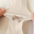 thumbnail image 4 of Nilvkv Leggings for Girls, Girls Pants, Soft Cotton Knit Tights with Bow Accent and Elastic Waist for Dance and Casual Wear Beige 3-4 Years, 4 of 8