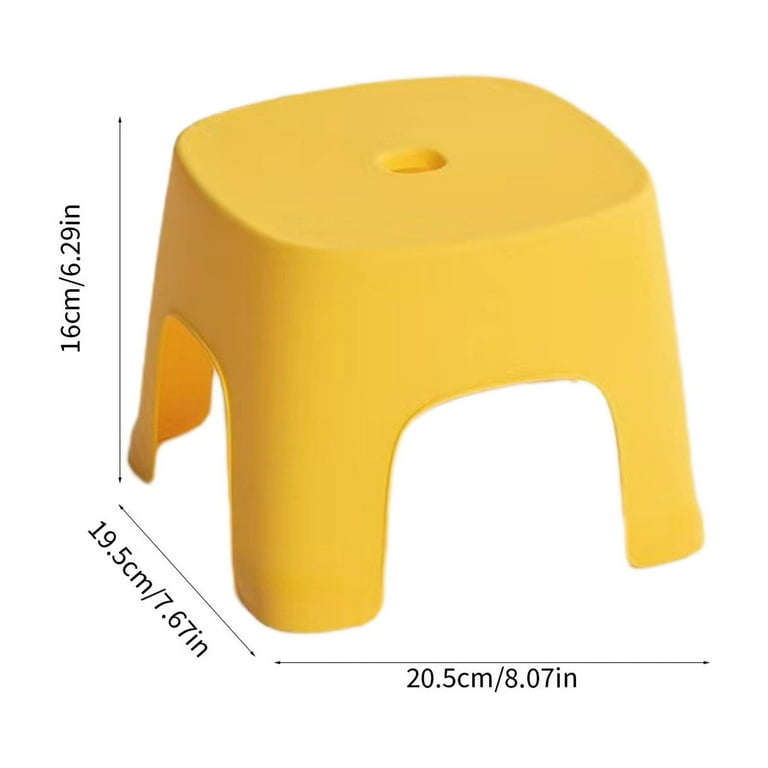 Luckky Step Stool Shower Foot Stool 6.3 Inch High One Step Stool Small Plastic Step Stool Durable Step Stool for Home Office Garage Stools Laundry