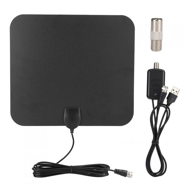 Antena de televisión digital para interiores TY28D de alta definición estadounidense con cable HDMI ATSC y amplificador de señal