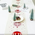 thumbnail image 4 of Tapis de Table de Noël en Lin, Compatible avec la Décoration de Table de Noël (270*28cm), 4 of 5